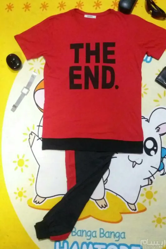 ست تیشرت و شلوار اسلش THE END