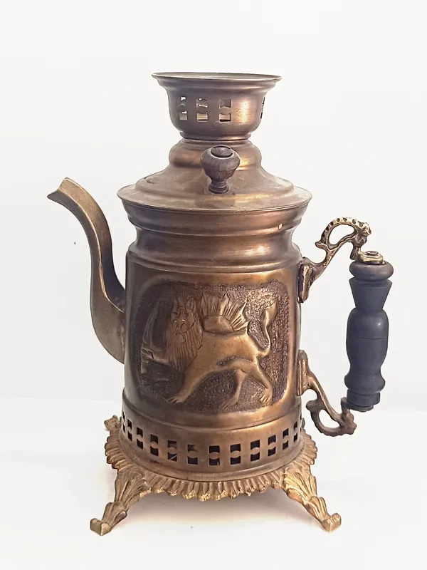 کتری شکاری برنجی