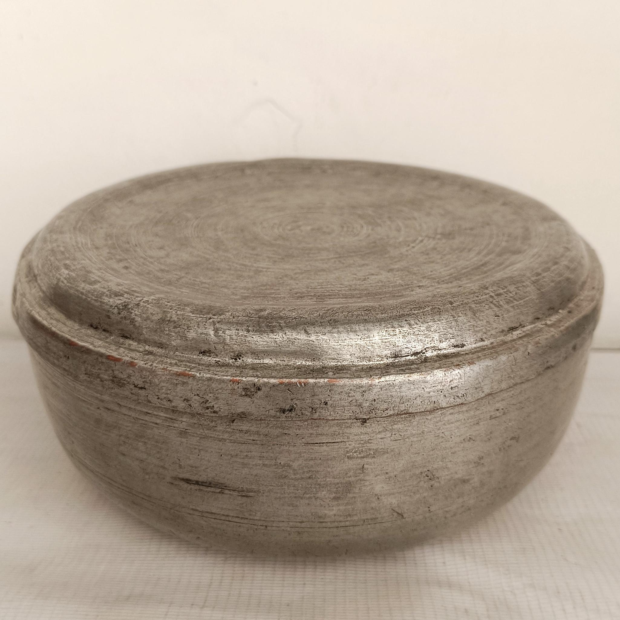 کاسه دربدار کماچ دان مسی قدیمی