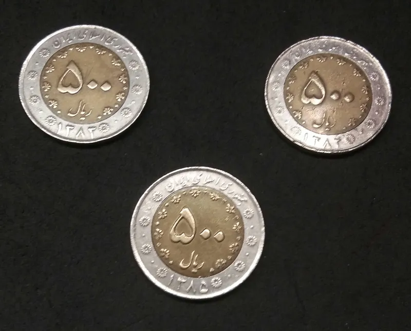 ست سکه های 500 ریالی دوتیکه سیمرغ