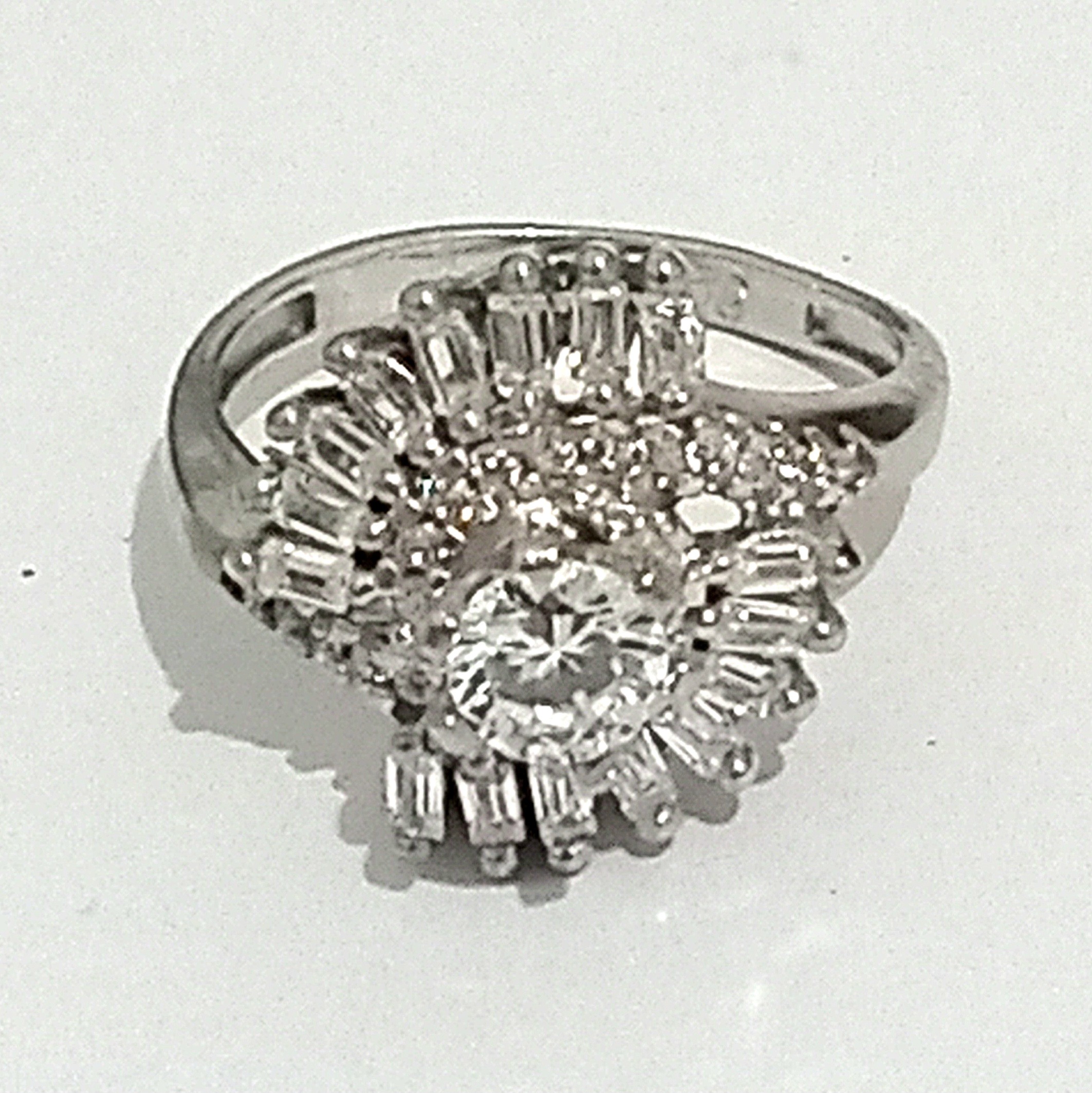 انگشتر زنانه نقره 2 با روکش رودیوم 925