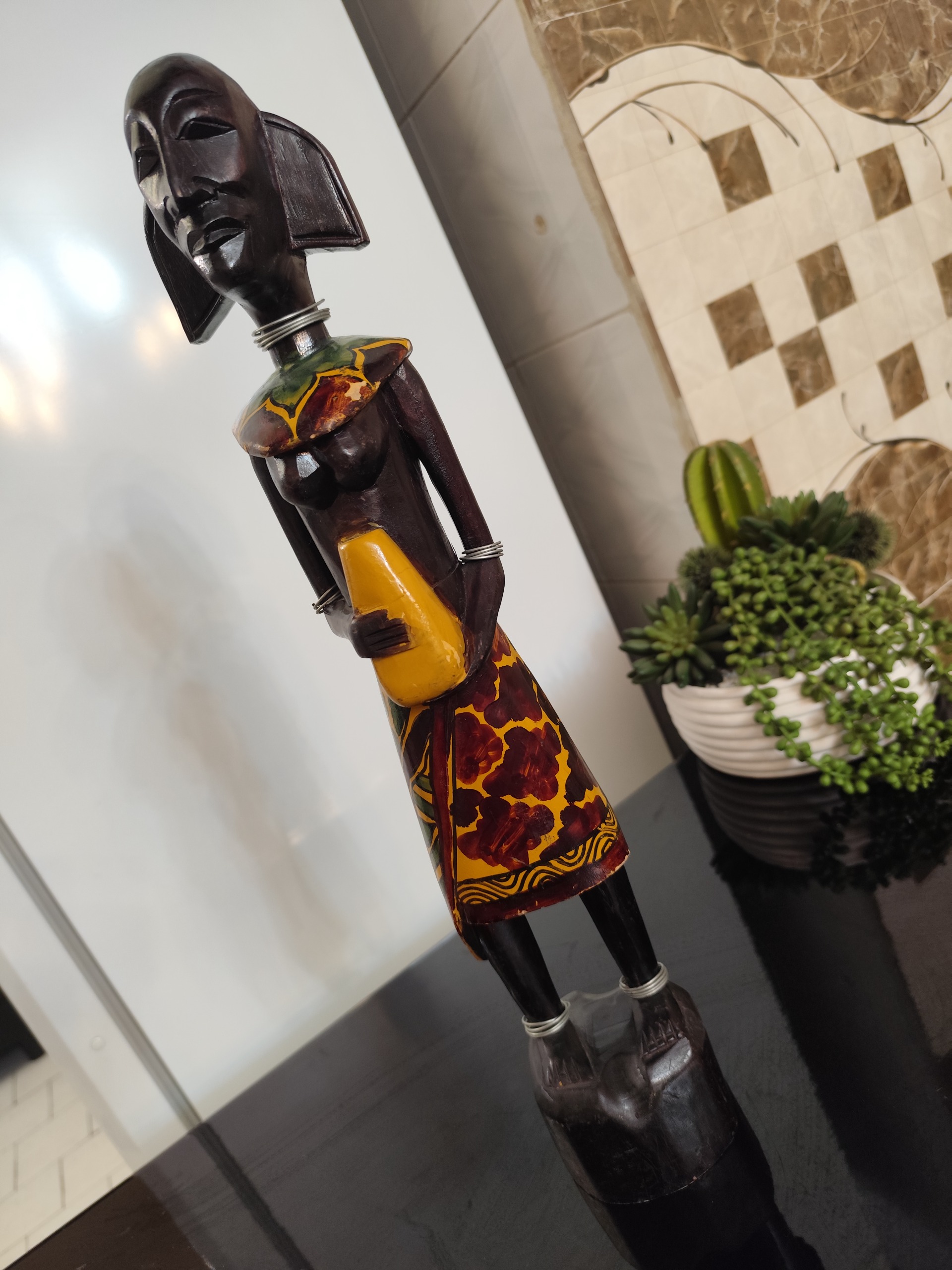 مجسمه چوبی آفریقایی ارتفاع 50