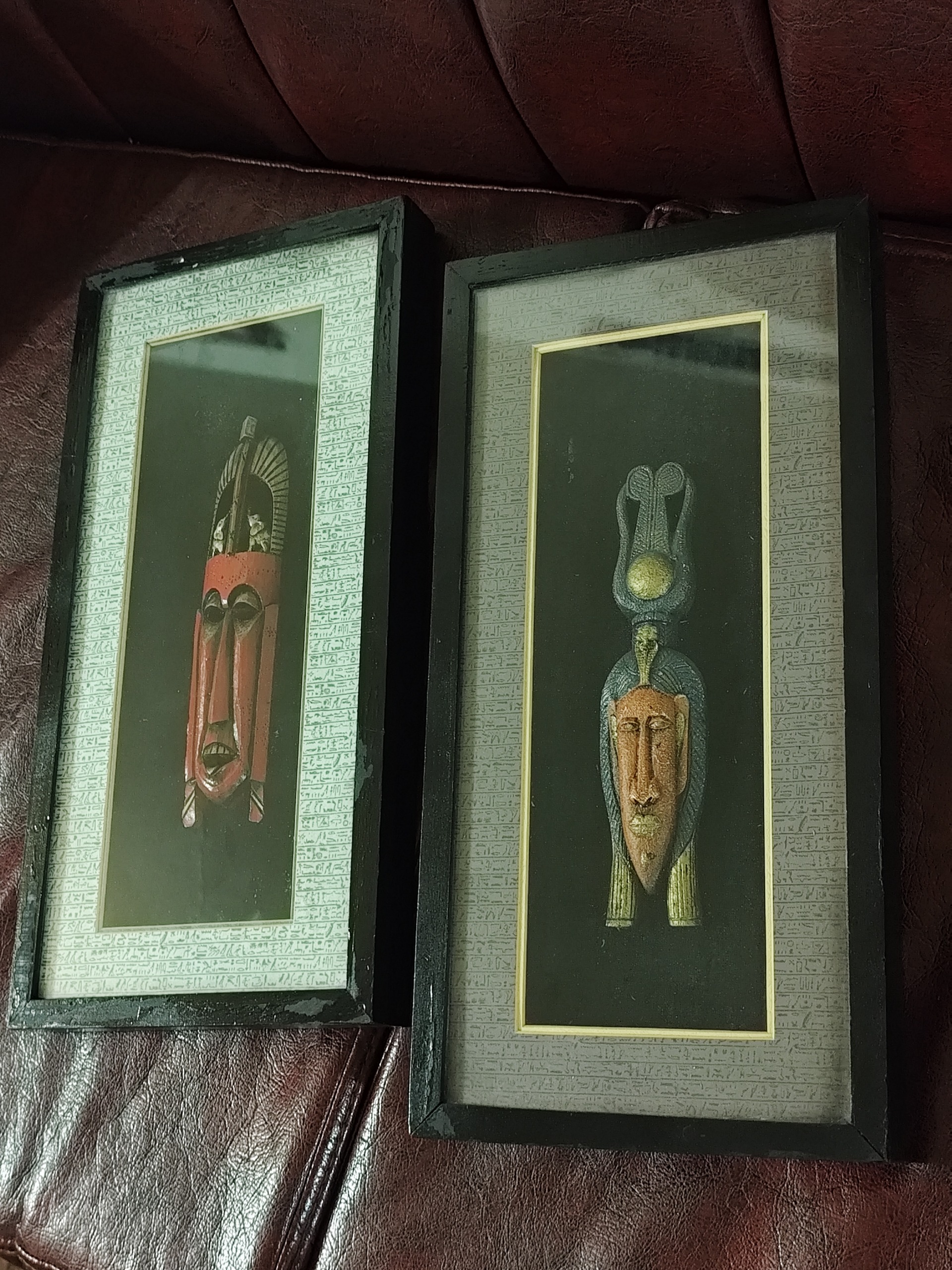 جفت تابلو آفریقایی کاردست 20×40