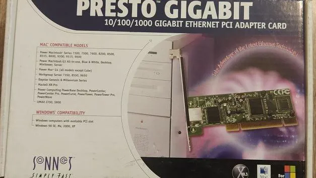 کارت شبکه گیگابیتی سازگار با Apple  و PC