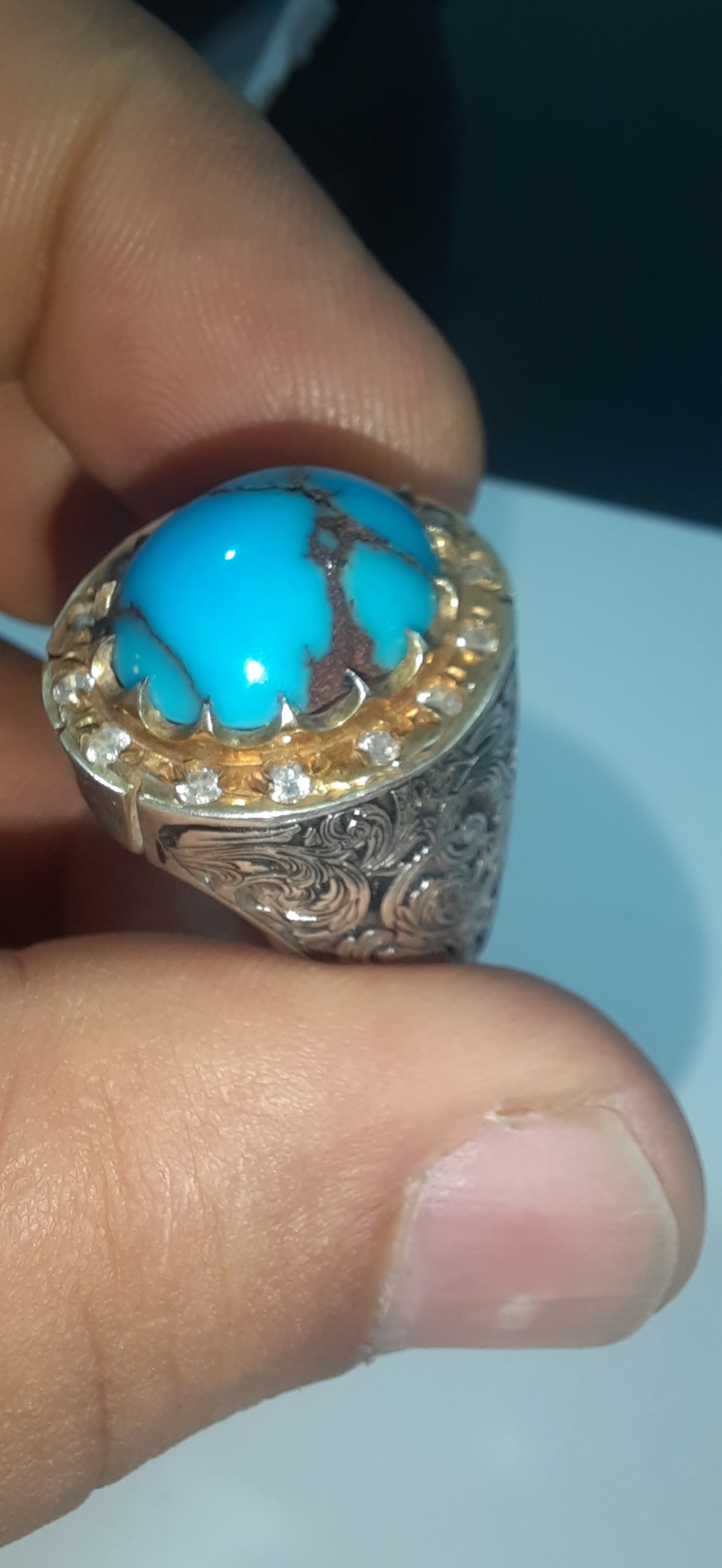 انگشتر فیروزه کلکسیونی