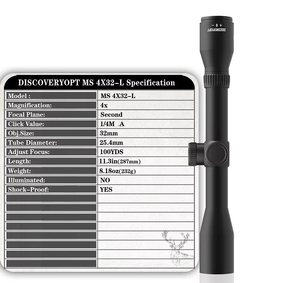 دوربین تفنگ دیسکاوری VT-R 4x32 L
