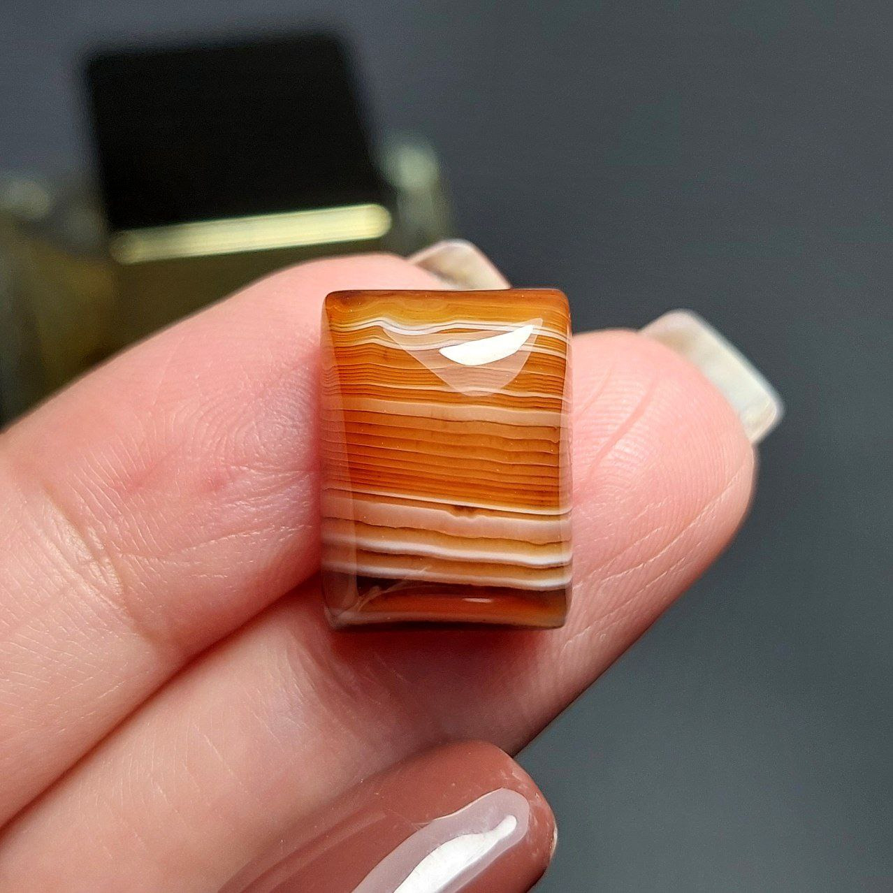 نگین سنگ عقیق سلیمانی معدنی m1018