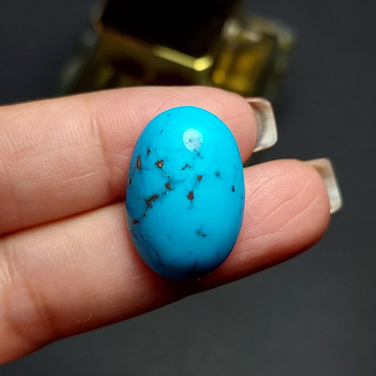 نگین سنگ فیروزه معدنی m1032