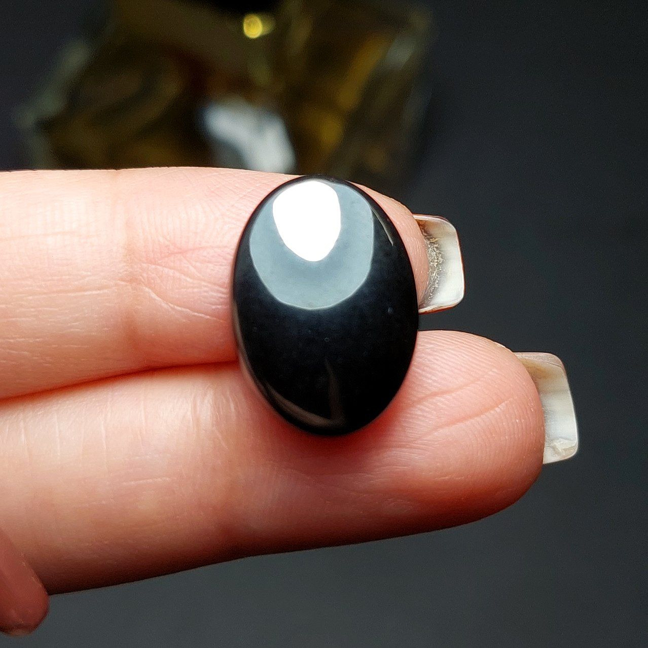 نگین سنگ حدید اصل معدنی m1037