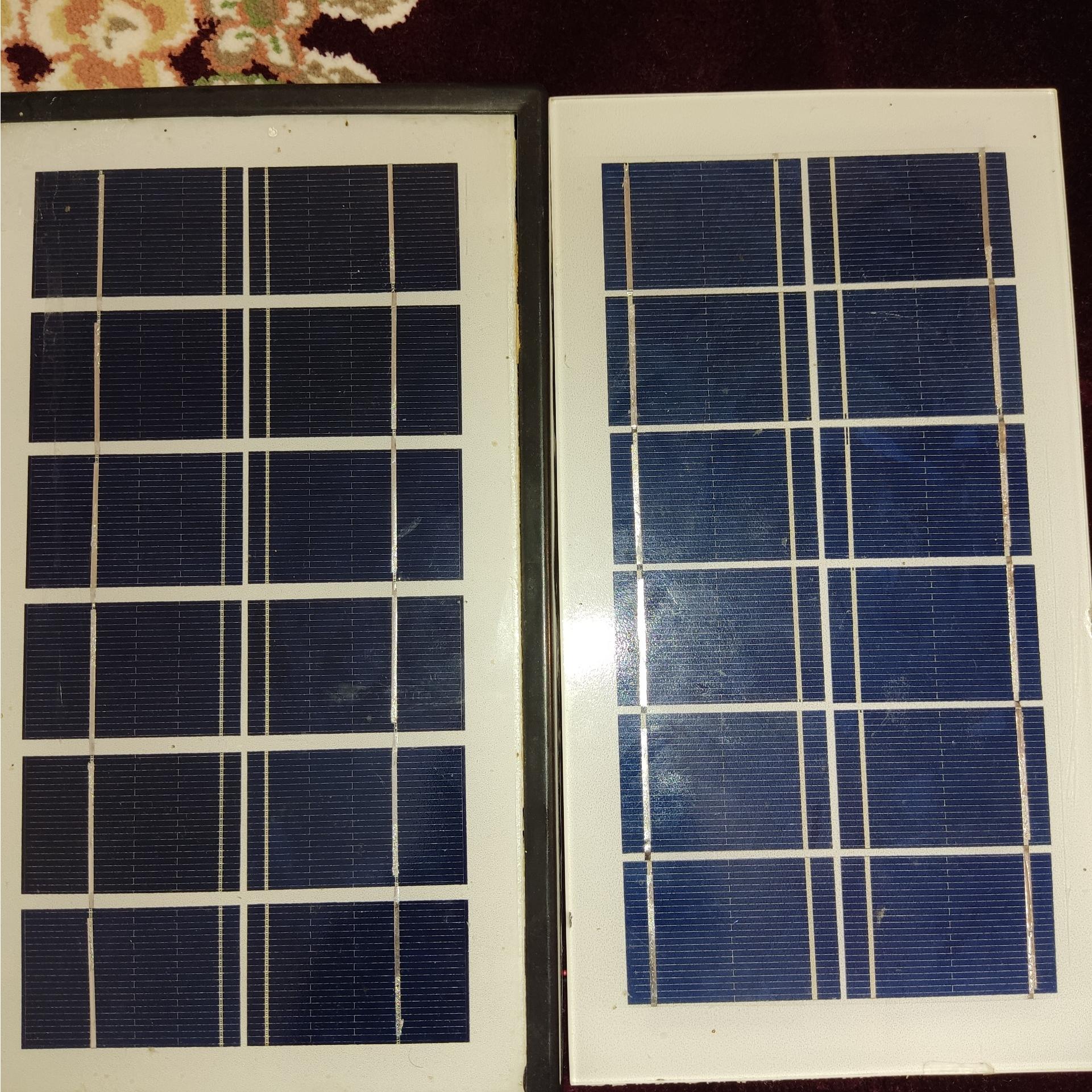 دو عدد پنل 3.5 وات و 6 ولت