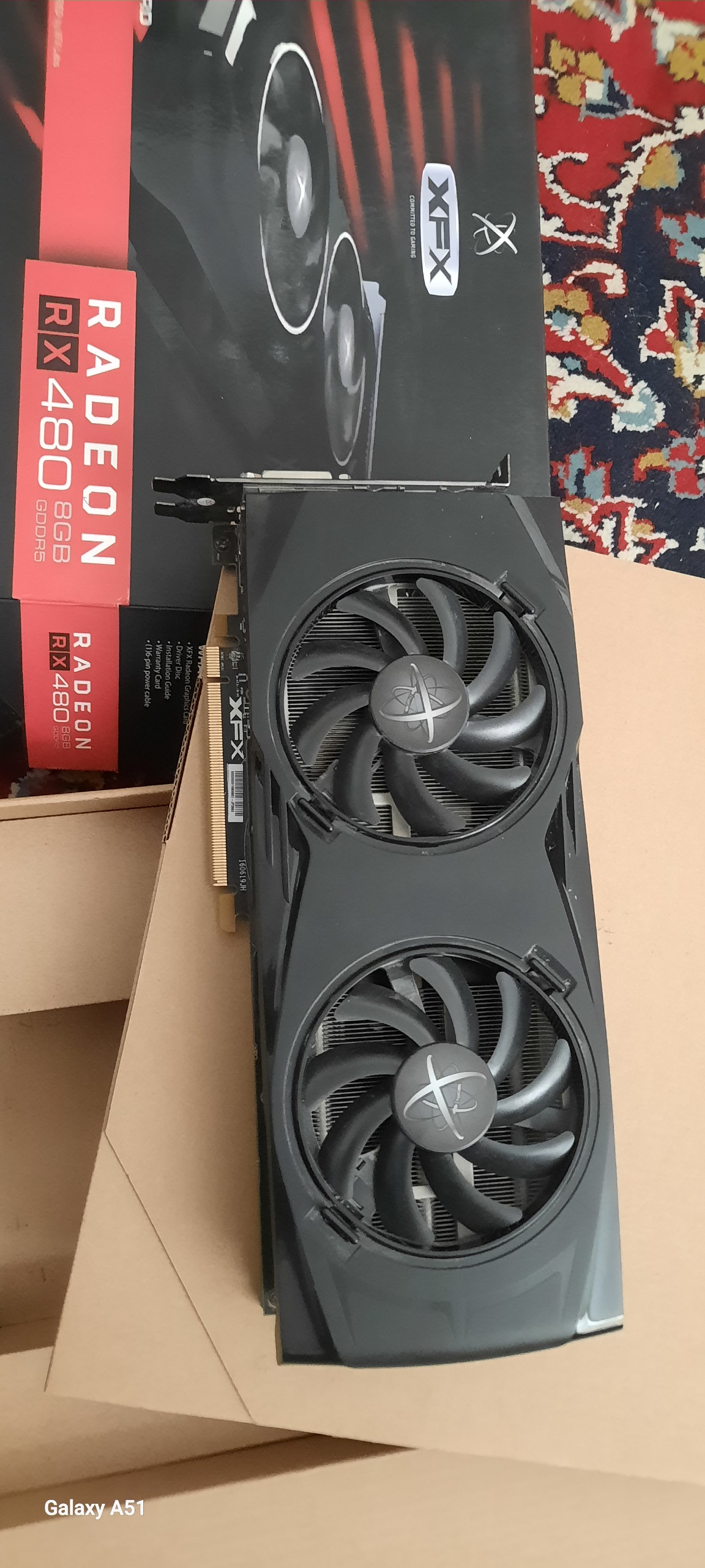 کارت گرافیک rx480 ایکس اف ایکس 8گیگ