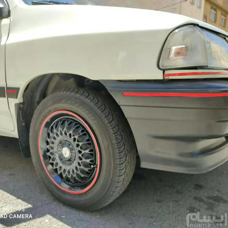 قالپاق طرح bbs مشکی پراید کره ای سایز رینگ 13 زه