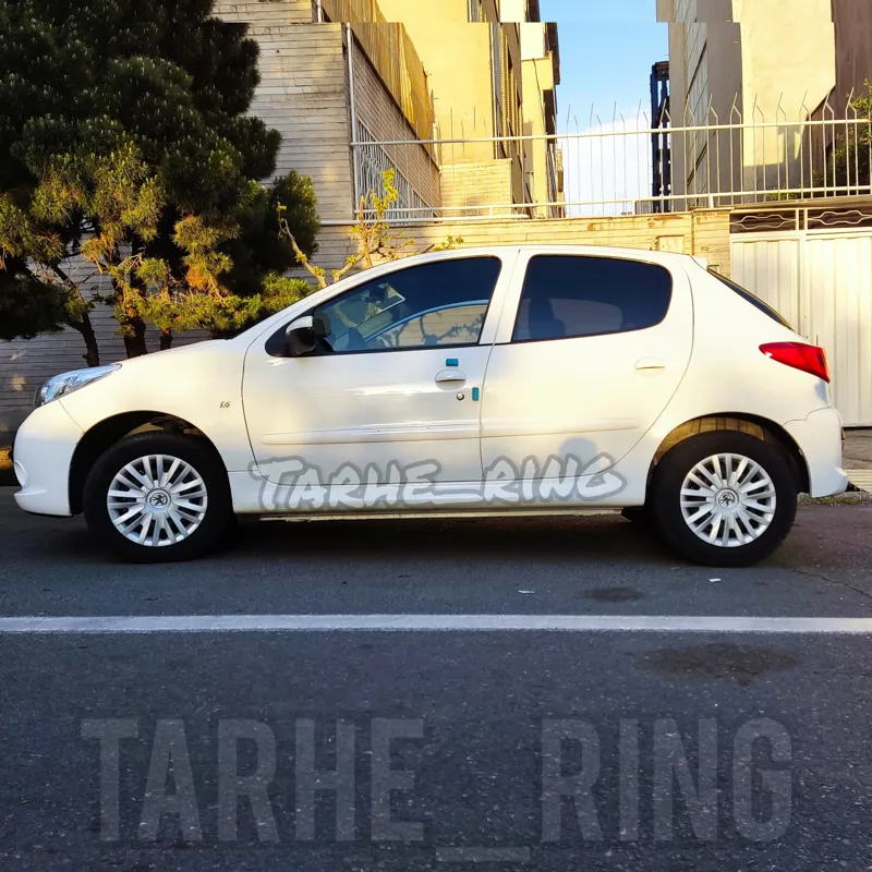 قالپاق طرح رینگ 207 سایز رینگ و لاستیک فابریک پژو