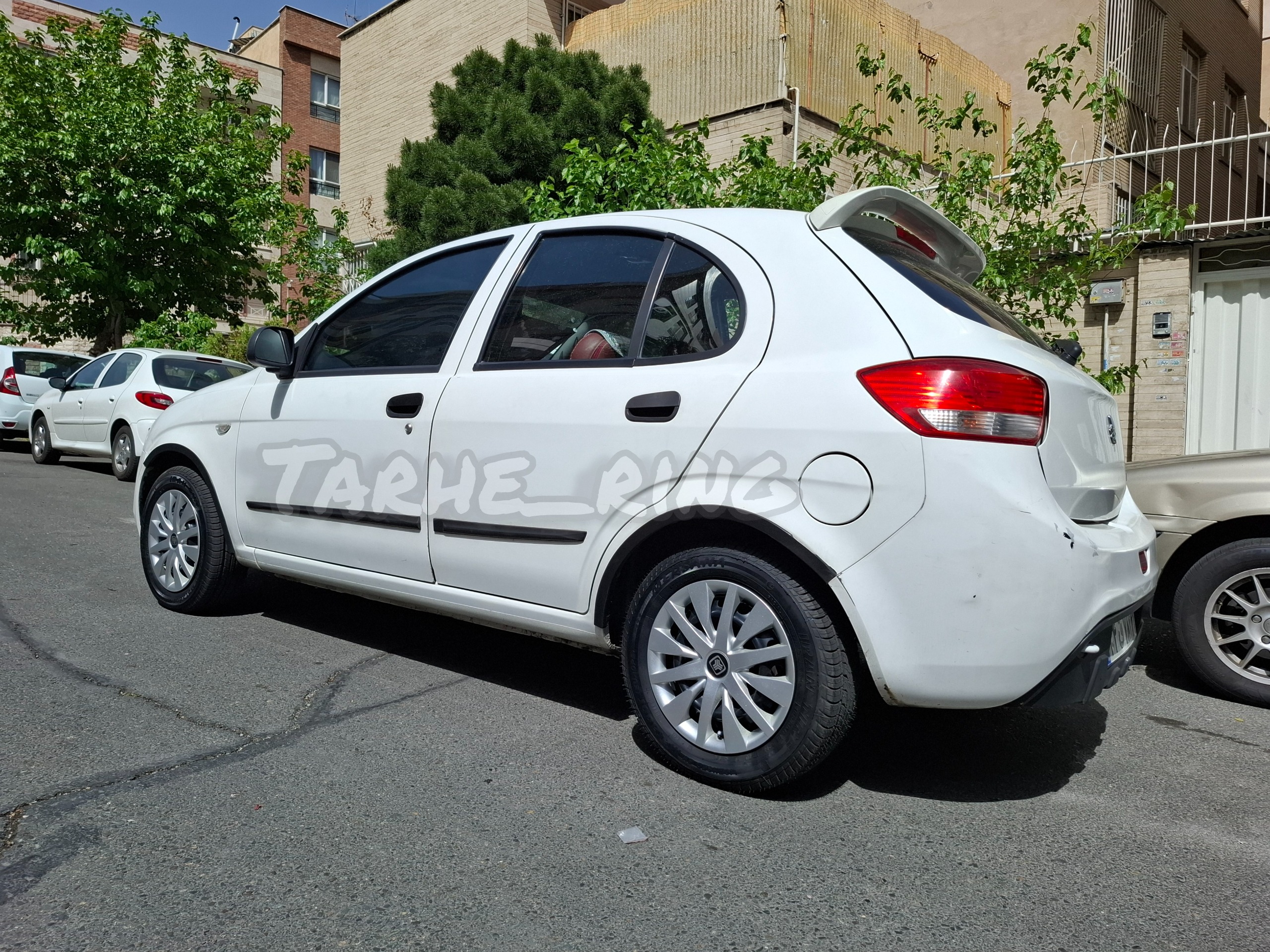 قالپاق طرح رینگ تیبا سایز لاستیک 13 اینچ فابریک