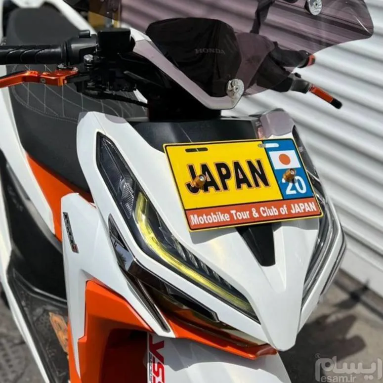 پلاک موتور سیکلت هوندا کلیک واریو تزیینی دکوری