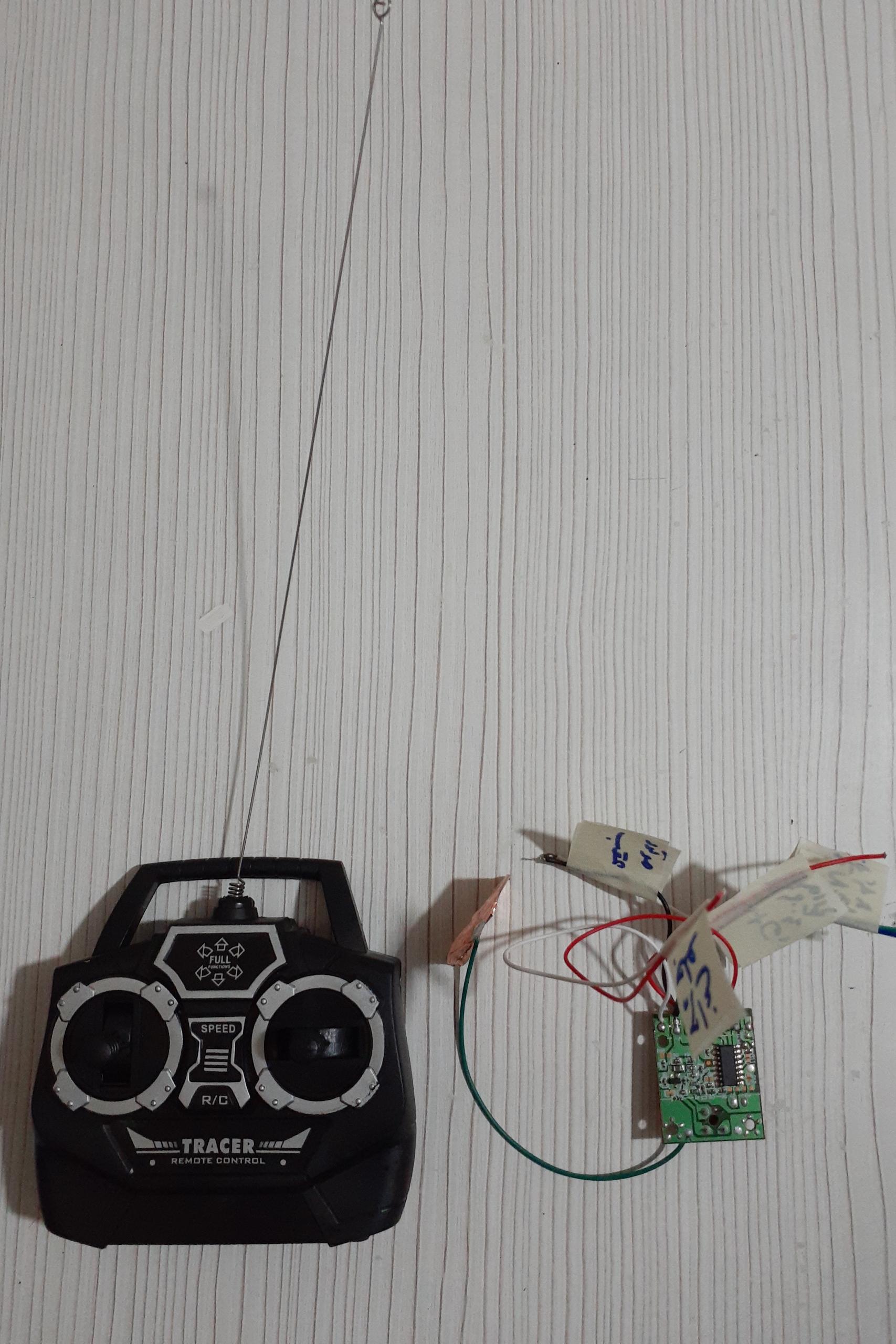 گیرنده و فرستنده 4 کاناله ماشین های کنترلی