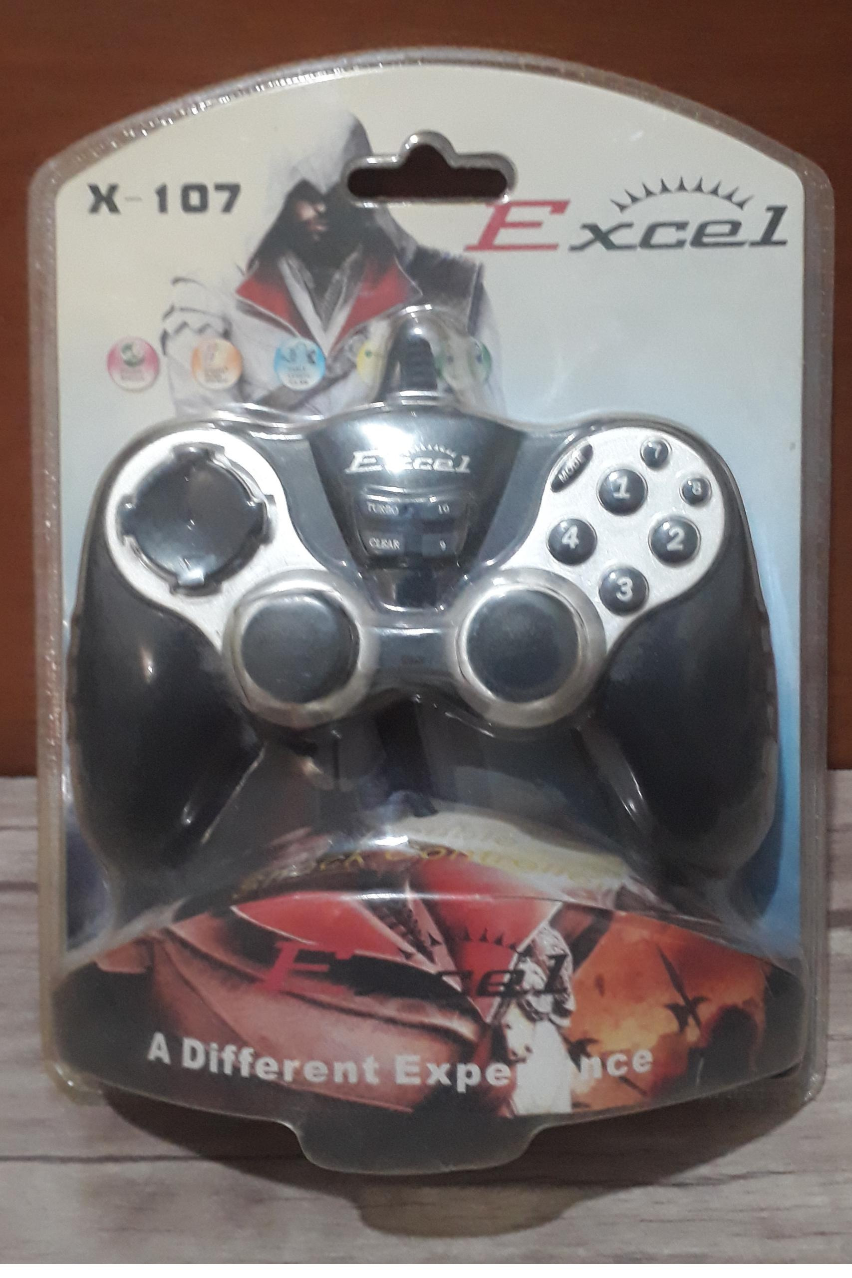دسته تک شوک دار کامپیوتر Excel X-107 اورجینال