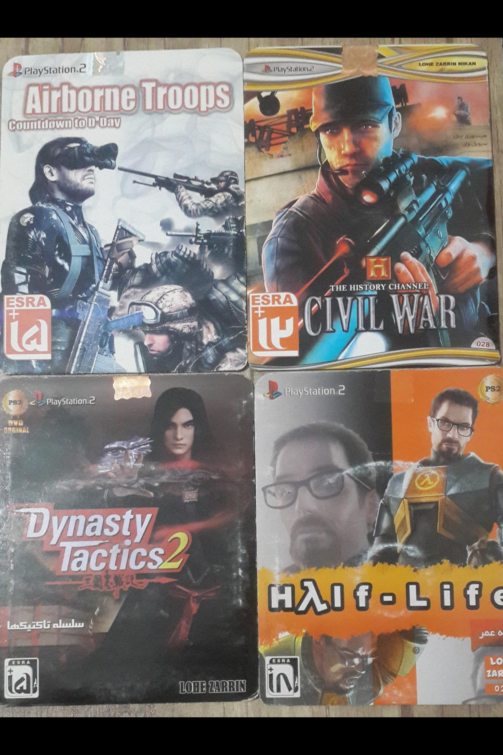 4 عدد بازی پلی استیشن PS2 / اکشن نقش آفرینی