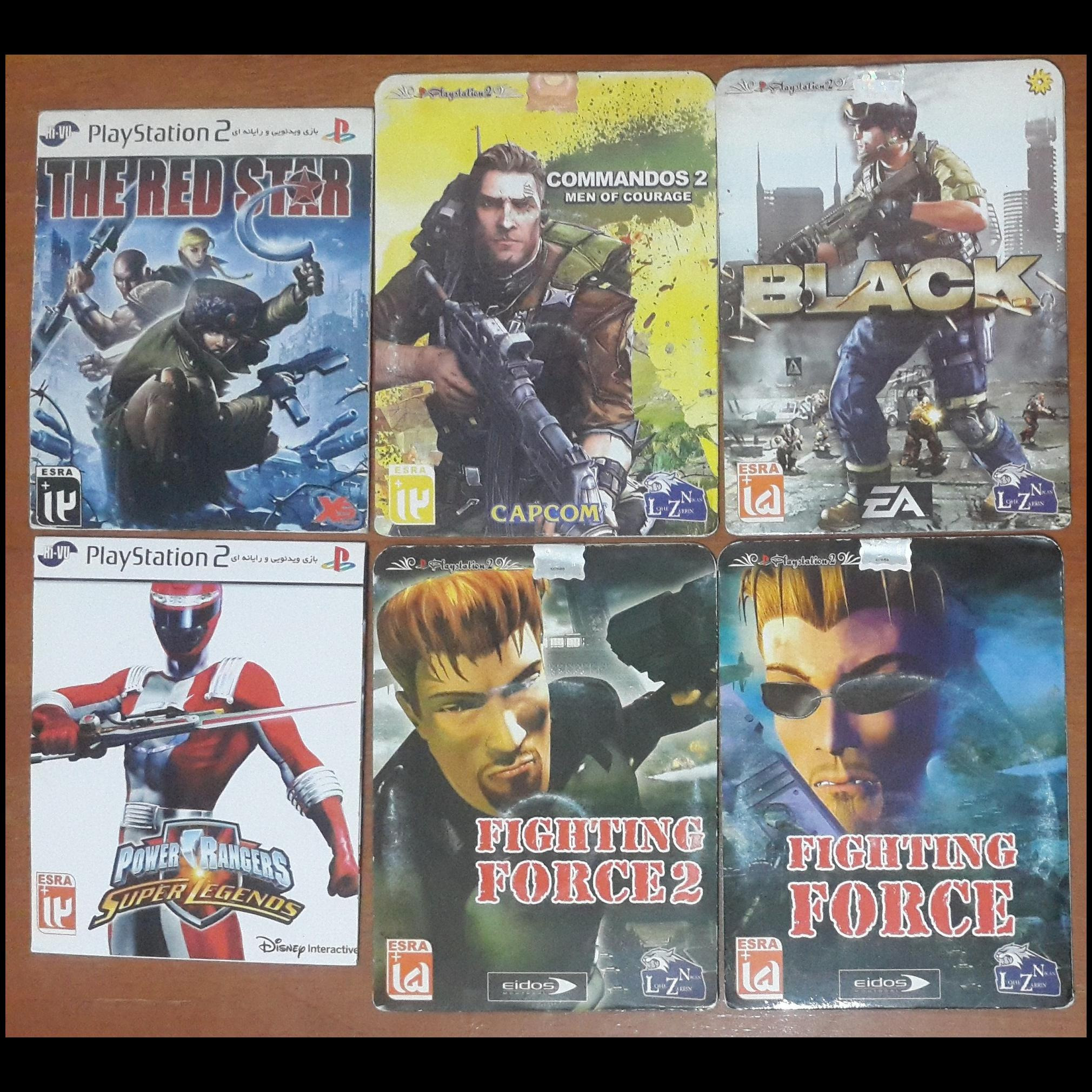 6 عدد بازی پلی استیشن PS2 / هولوگرام دار