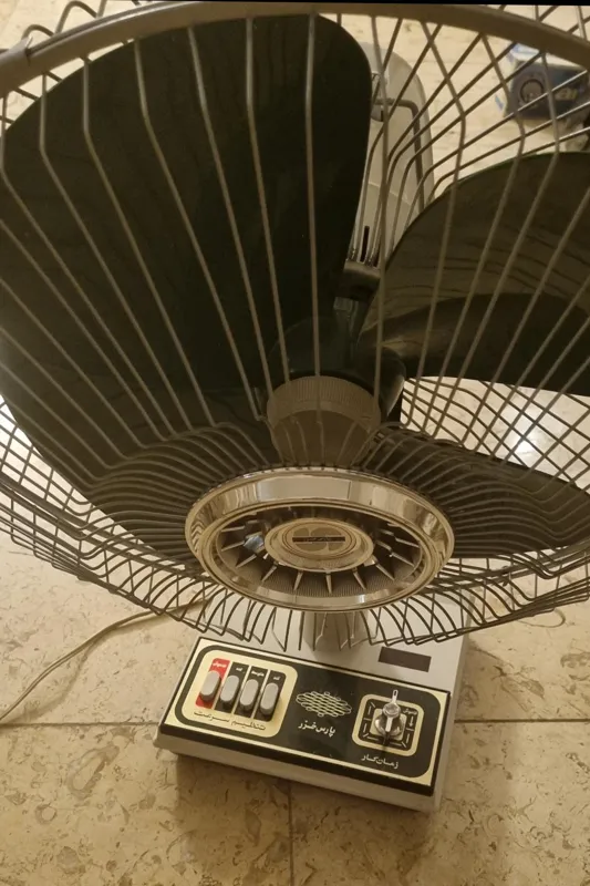 پنکه پارس خزر نوستالژیک رنگ سبز