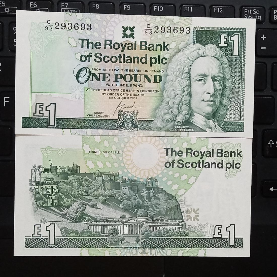 اسکاتلند 1 پوند تک بانکی