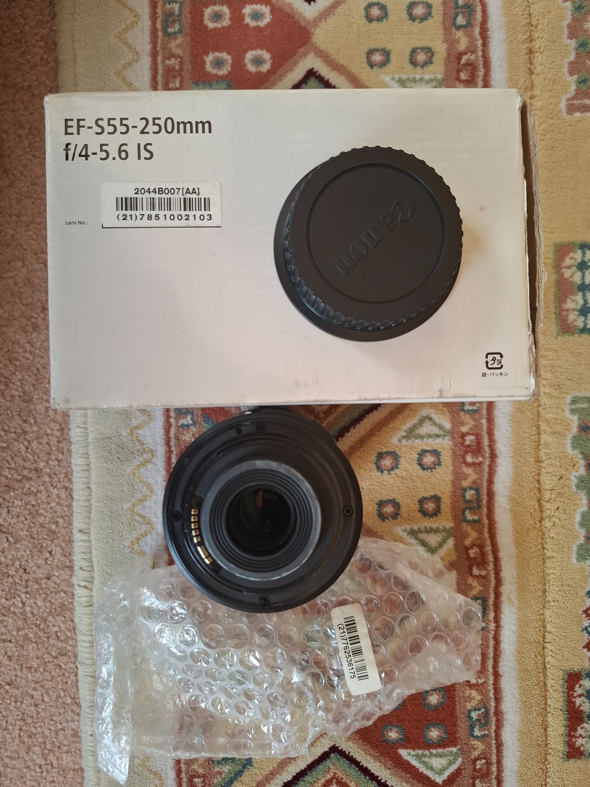 لنز کنون EF-S-55-250 در حد نو