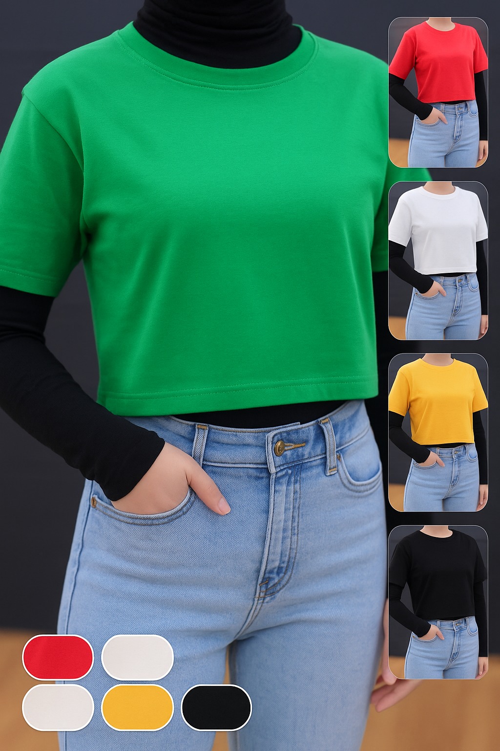 کراپ دخترانه قیمت عمده