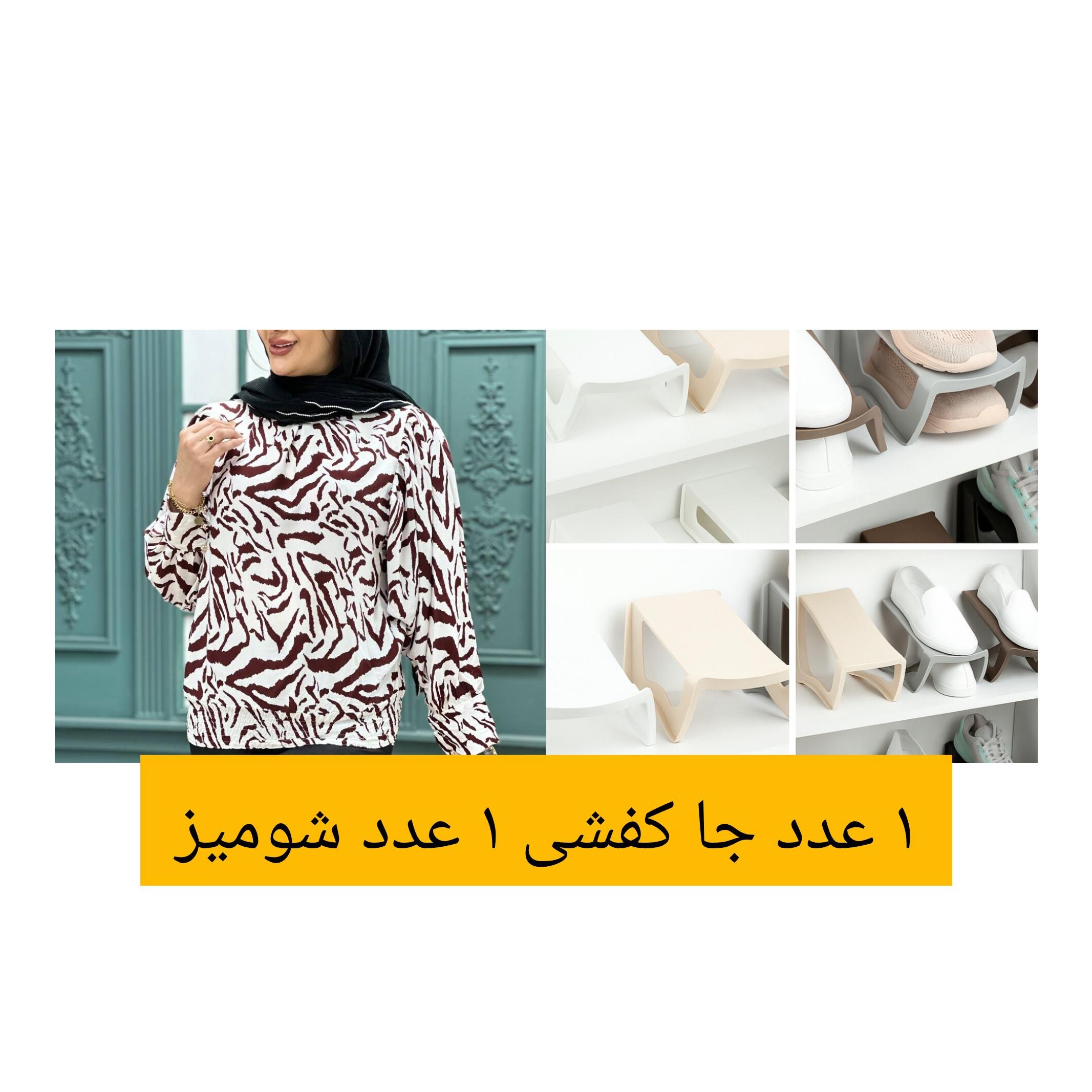 1 عدد جا کفشی 1 عدد شومیز زیر قیمت بازار