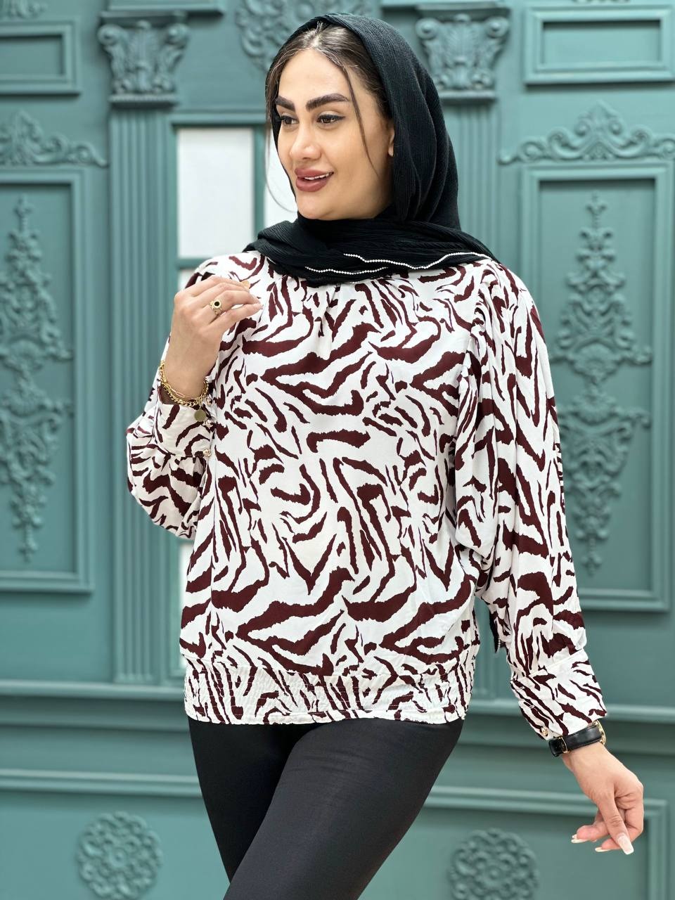 شومیز زنانه طرح دار