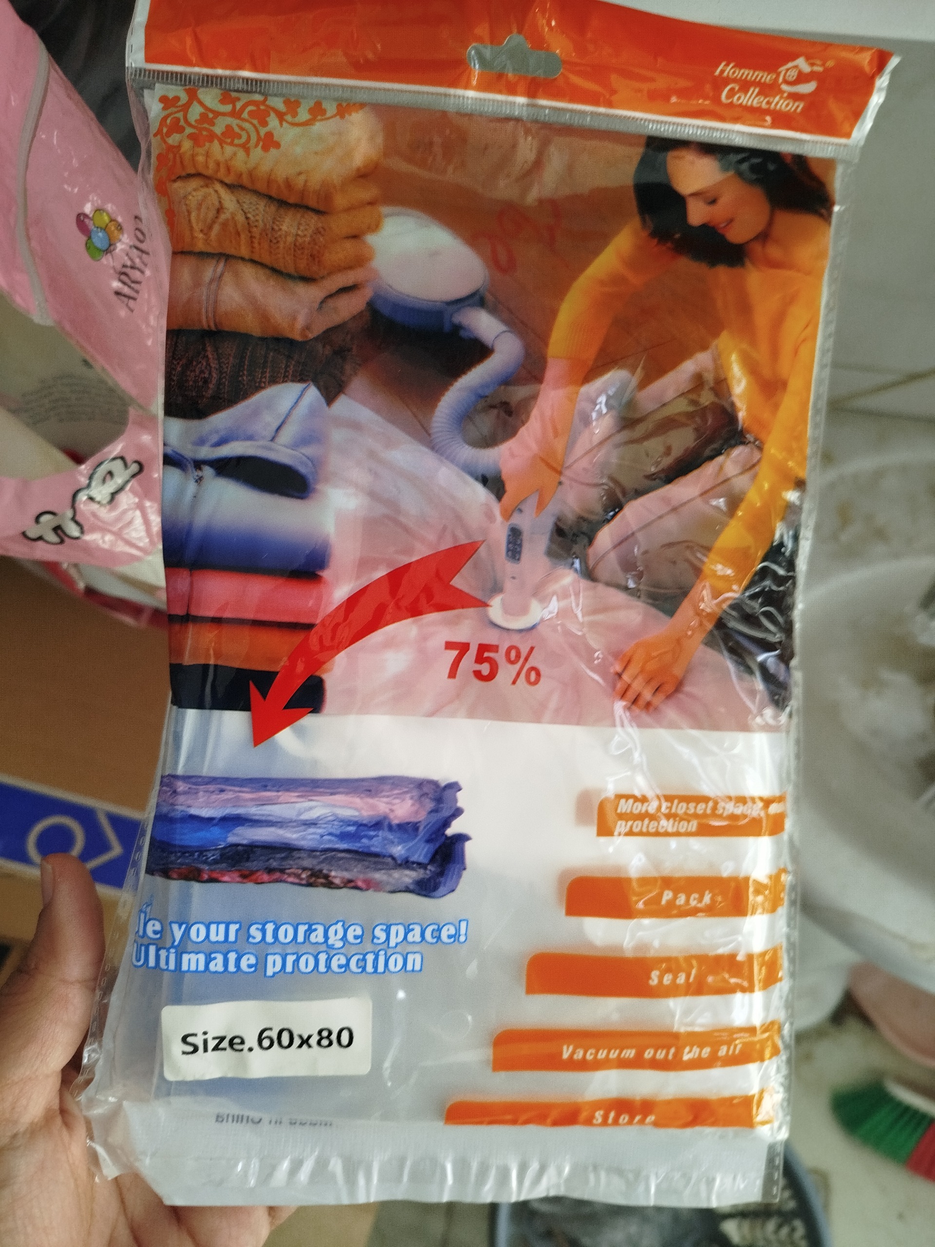 کیسه وکیوم لباس سایز 60.80