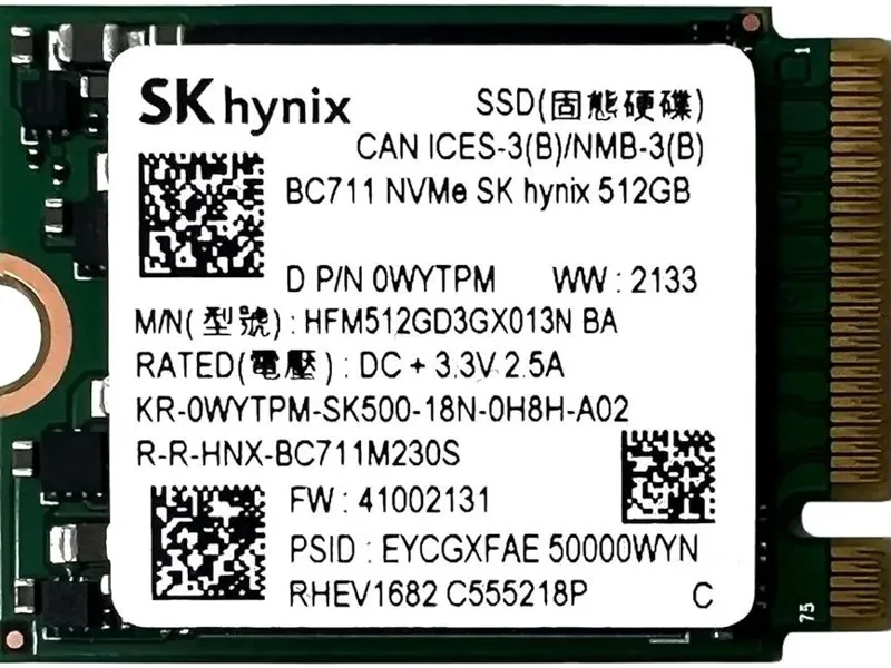 یک عدد ssd 512gb gen4 sk hynix