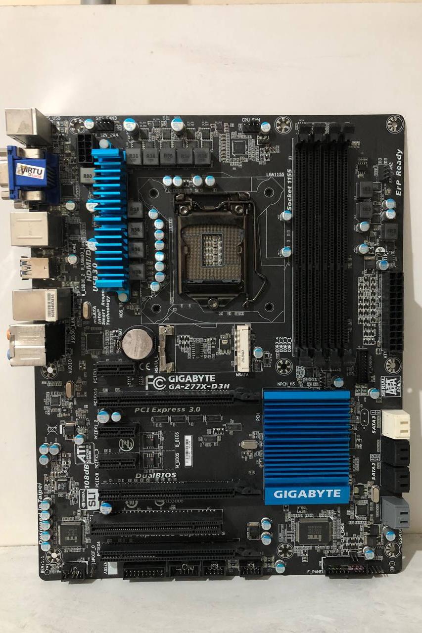 مادربرد حرفه ای DDR3 برند گیگابایت مدل GA-Z77X-D3H