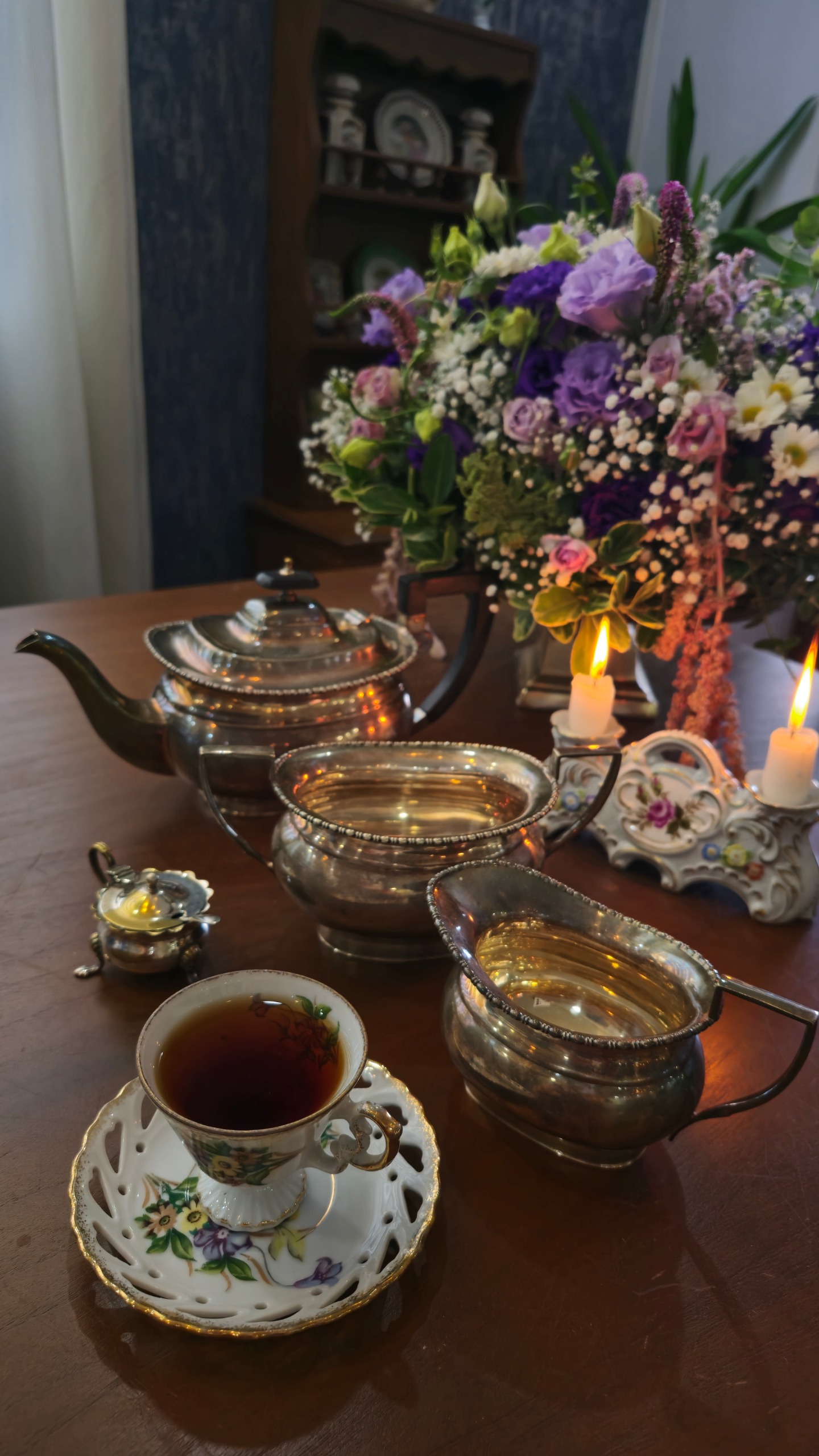 ست صبحانه خوری سیلور پلیت انگلیسی