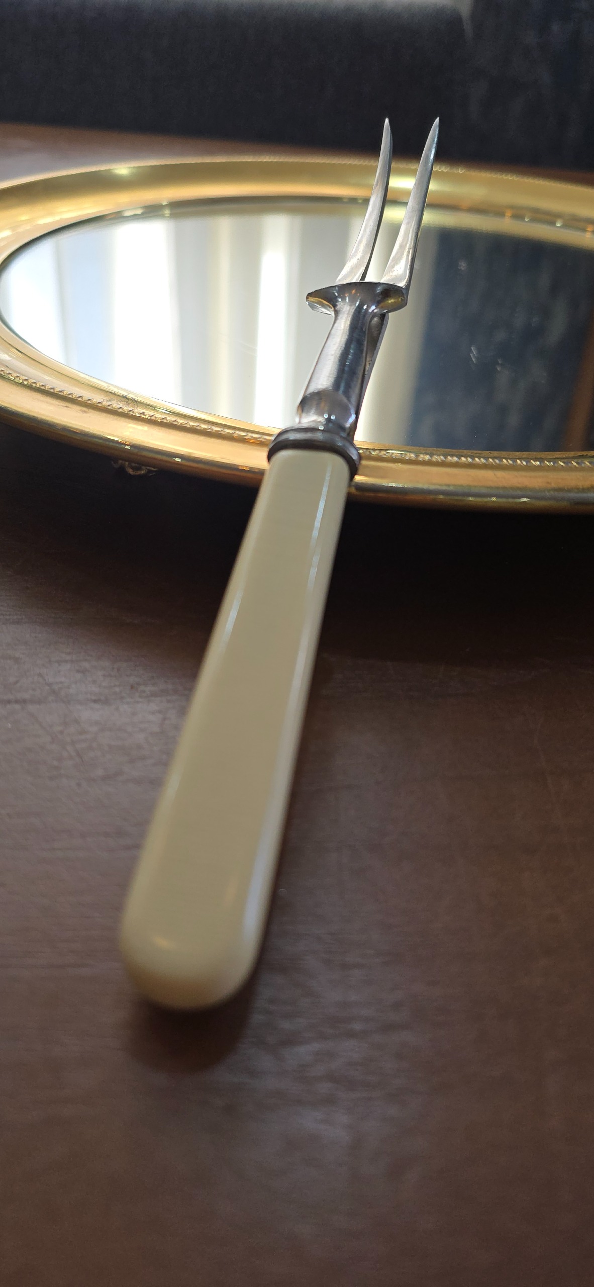 چنگال سرو آنتیک انگلیسی هولدر دار