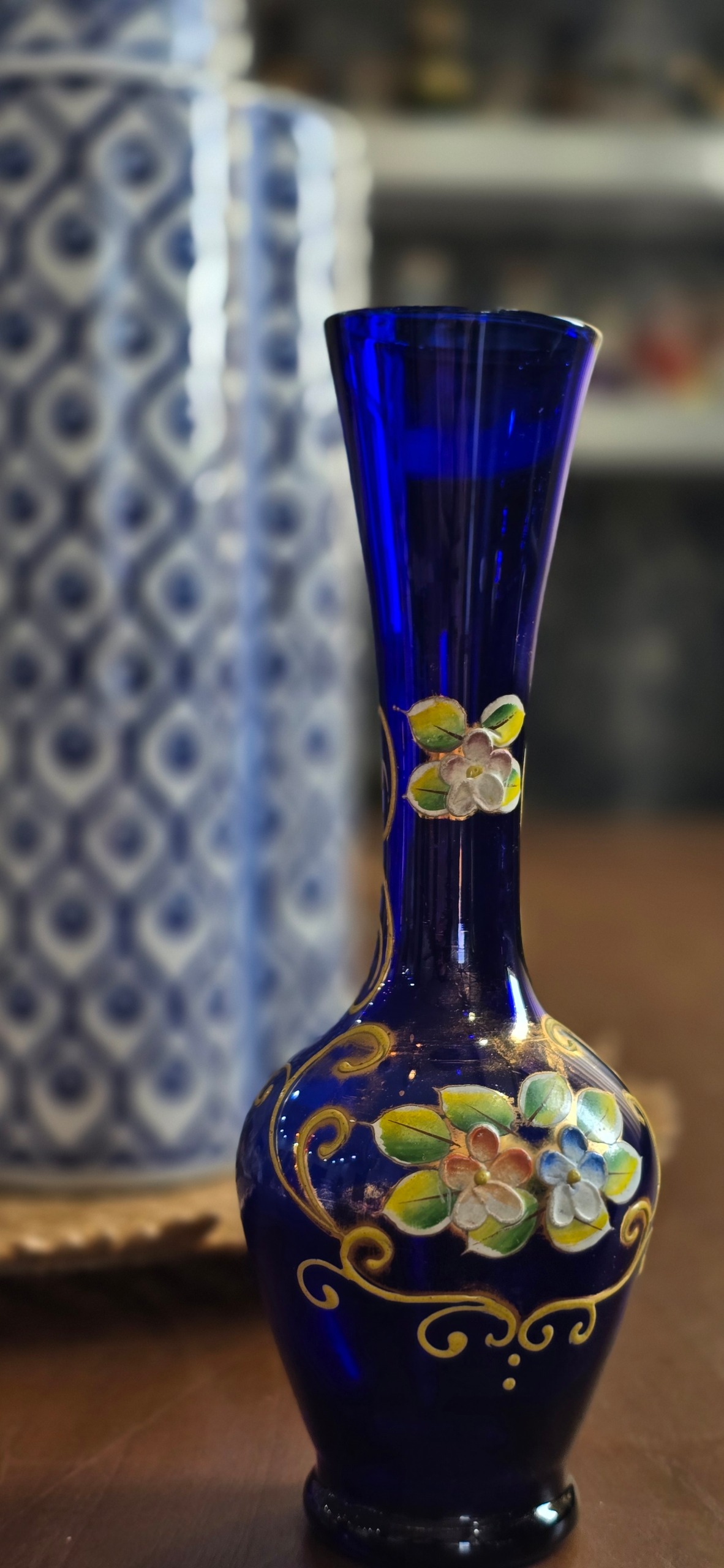 گلدان بلور چکسلواکی