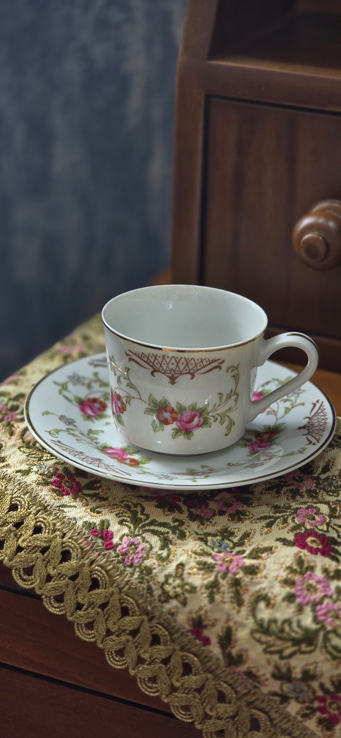 فنجان و نعلبکی آنتیک ژاپنی