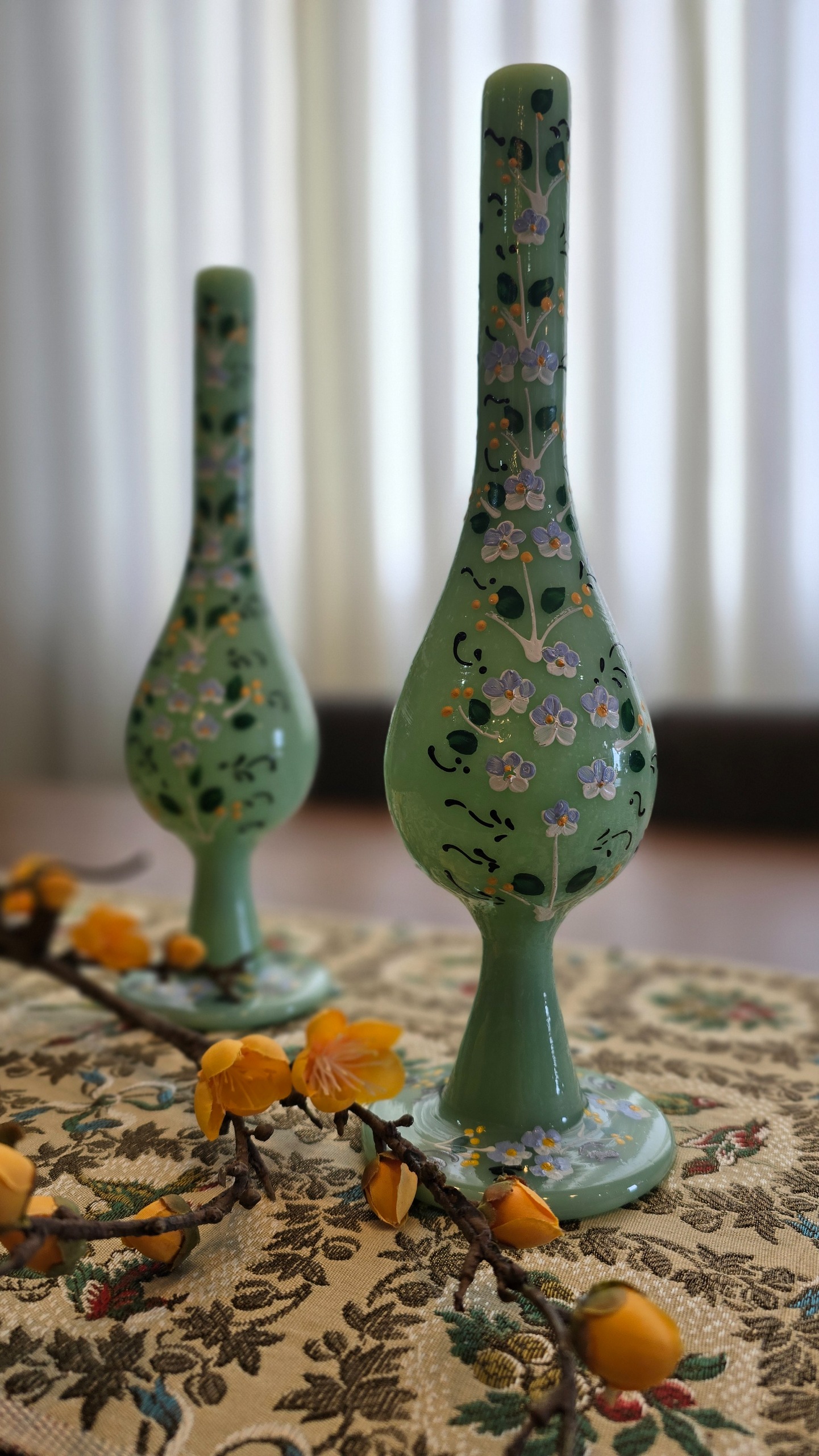 جفت گلدان بارفتن آنتیک