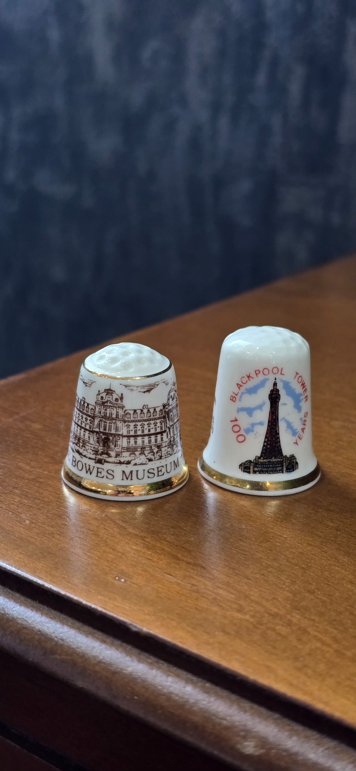 دو عدد انگشت دانه ی آنتیک انگلیسی