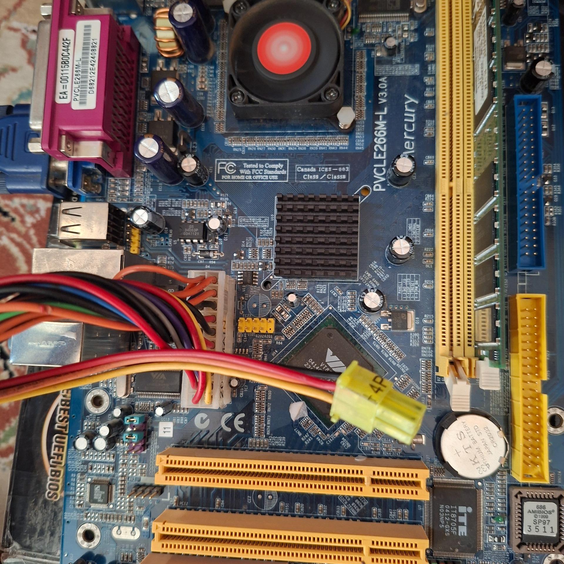 باندل مادربرد cpu و vga آنبرد via