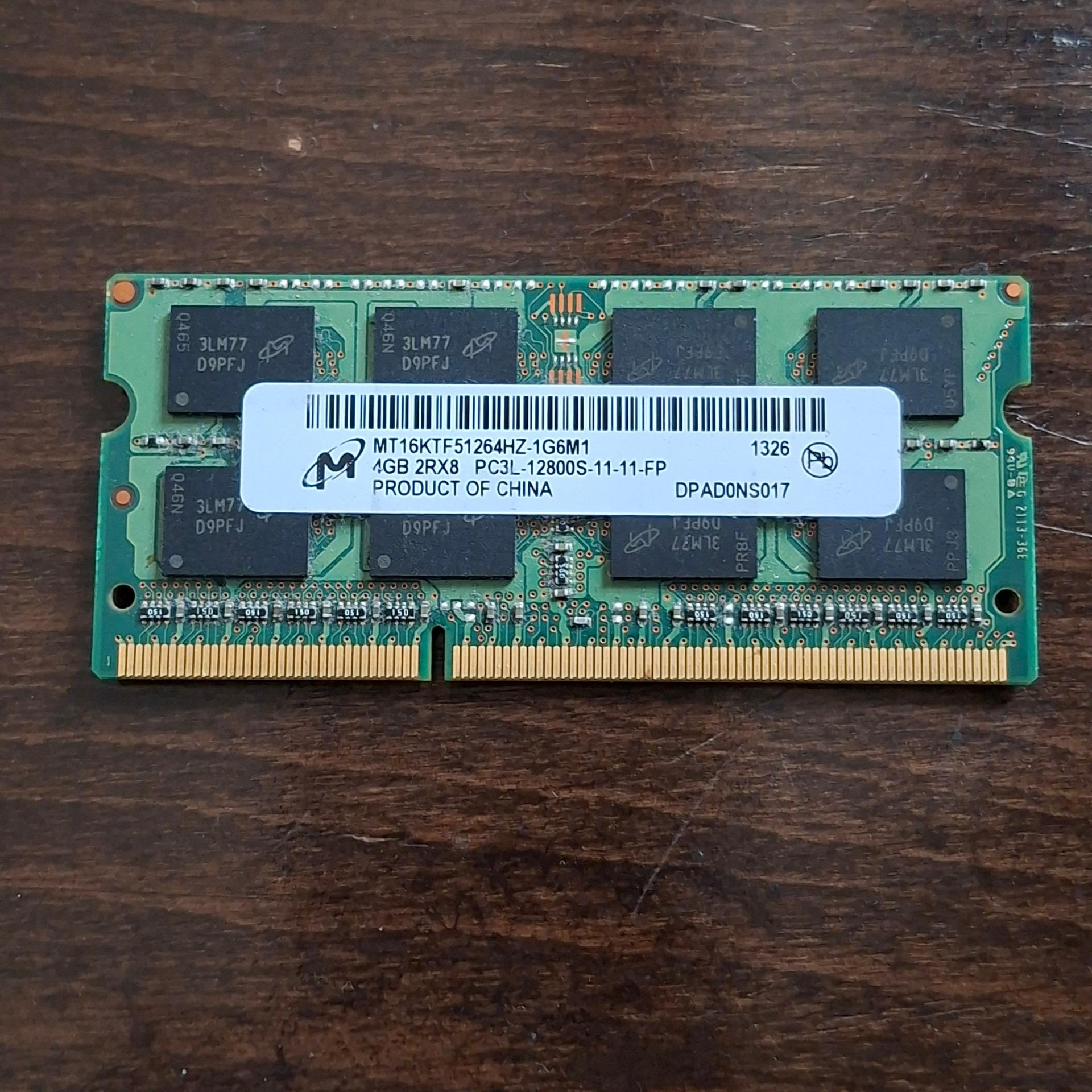 رم لپ تاپ 4gb ddr3l pc3l