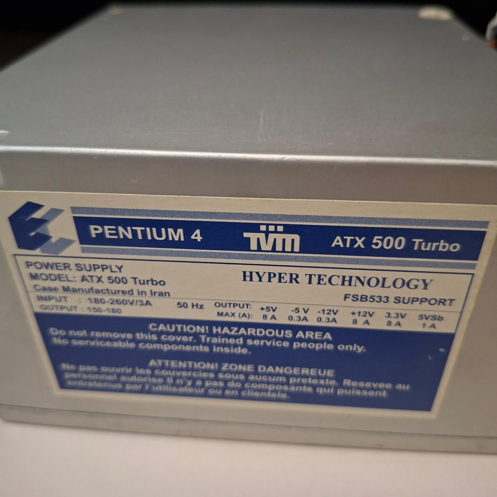 پاور 20پین tvm atx 500 turbo