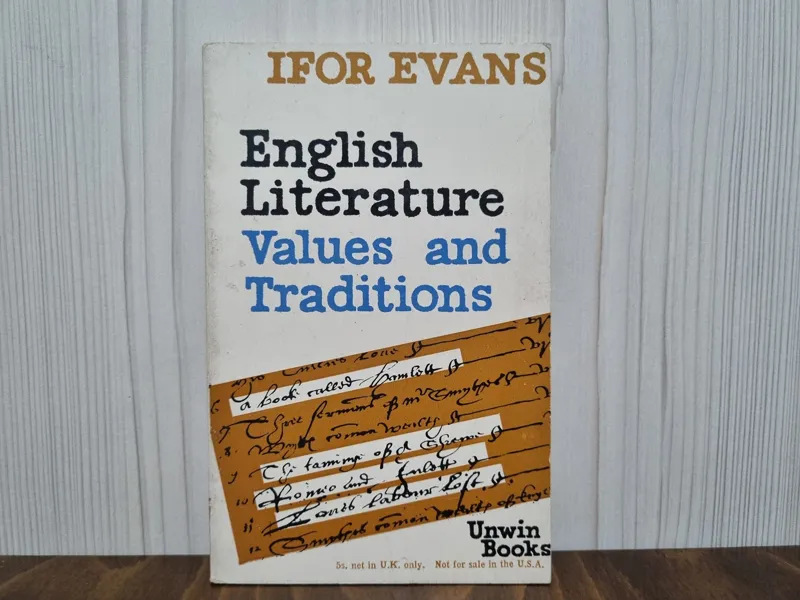 English literature values and traditions