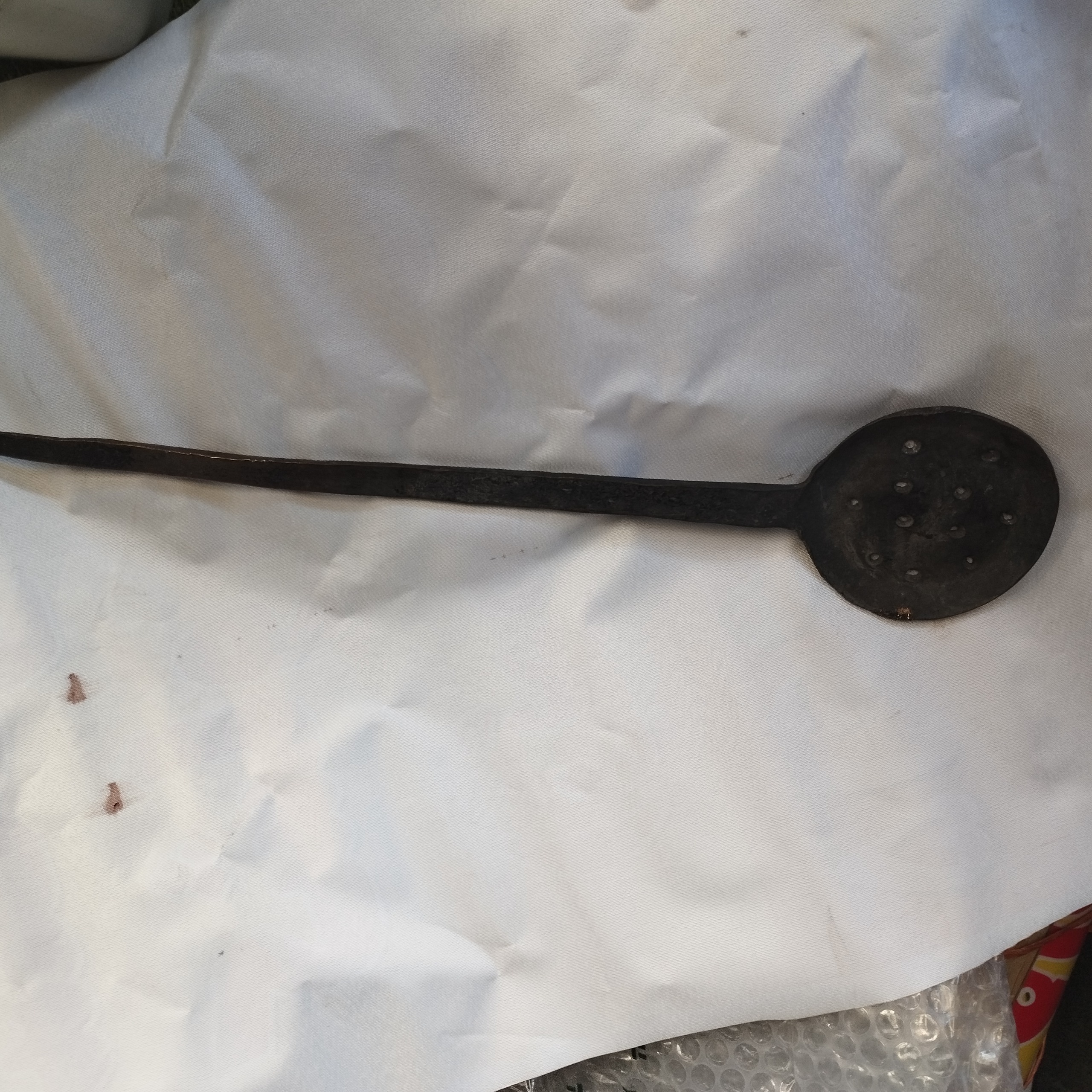 کفگیر قدیمی مسی