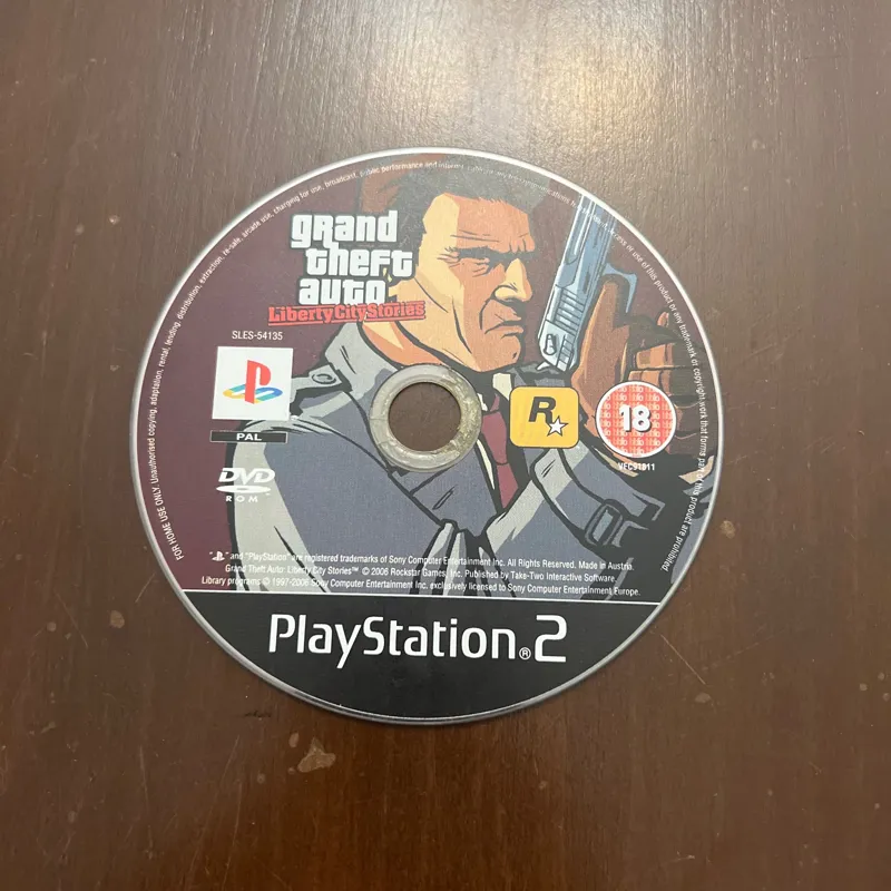 دیسک بازی ps2 gta liberty city stories pal