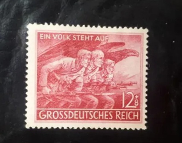 یک تمبر آلمان رایش هیتلر ، سرباز عقاب ، سال 1945