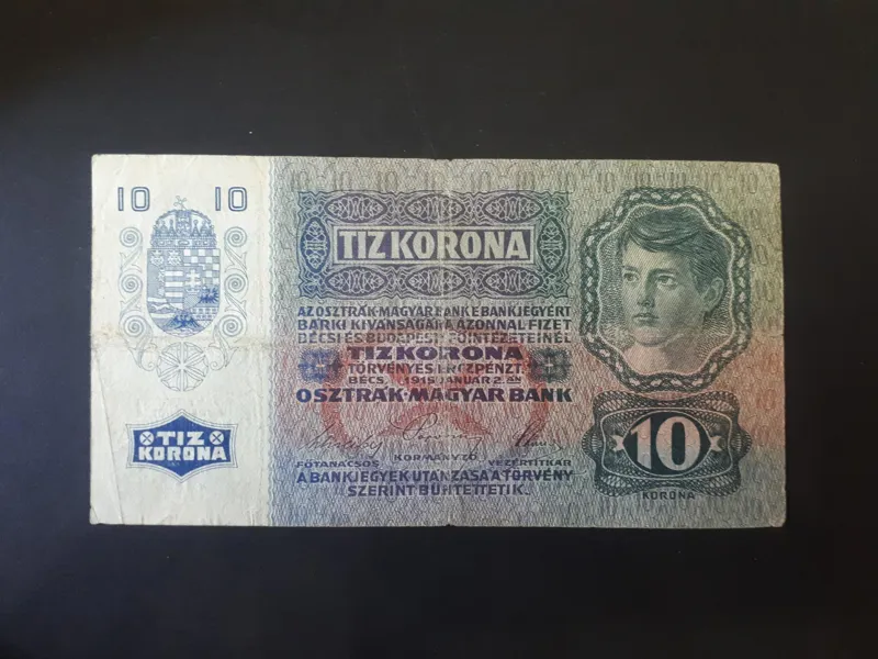 اسکناس 10 کرون اتریش اطریش مجارستان ، 1915