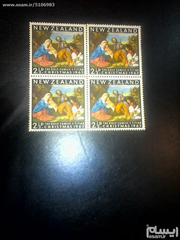  1بلوک (4تمبر) کریسمس 1963 - کریستمس نیوزیلند