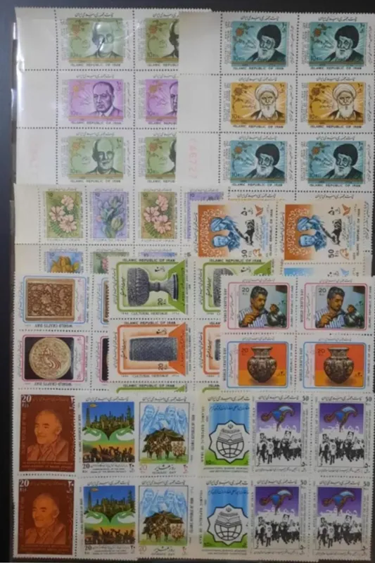 49 بلوک ( 196 تمبر ) سال کامل 1368 , ایران