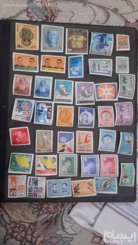 تعداد 39 تمبر سال کامل 1343 _ محمدرضاپهلوی