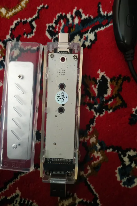 تبدیل M2 به تایپ سی و usb 3 ورم ریدر